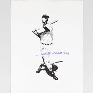 Boston Red Sox Ted Williams Signed 8x10 Photo Print
