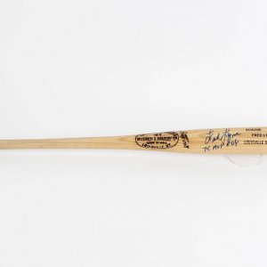 Boston Red Sox Fred Lynn Signed & Inscribed "'75, MVP ROY" Game Model Bat