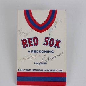 Boston Red Sox "A Reckoning" Signed Book - Ted Williams, Johnny Pesky & Rico Petrocelli