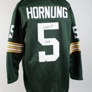 Paul Hornung Signed & Inscribed "HOF 86" Packers Home Jersey