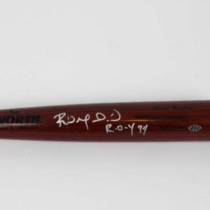 Los Angeles Dodgers - Raul Mondesi Game-Issued Signed & Inscribed "R.O.Y 94" Bat