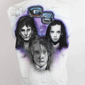 G3-Band Art Work Shirt  Signed Steve Vai