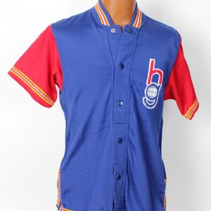 Mid-1970s Harlem Globetrotters -  Game-Worn Shooting Shirt RARE HG LOGO STYLE