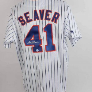 Mets Tom Seaver Autographed Pinstripe Jersey