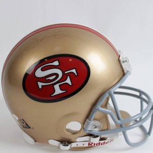 San Francisco 49ers - Joe Montana Signed Autographed Full Size Authentic Helmet (Mounted Memories Hologram)