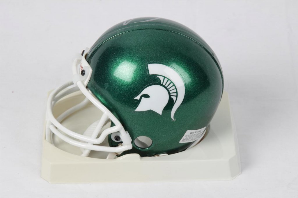 Brad Van Pelt Michigan St Signed Mini Helmet Memorabilia Expert