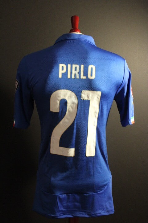 An Andrea Pirlo Game-Used #21 Italy National Team Home 2016 UEFA  European Championship