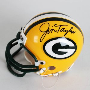 Packers - Jim Taylor Signed Mini Helmet