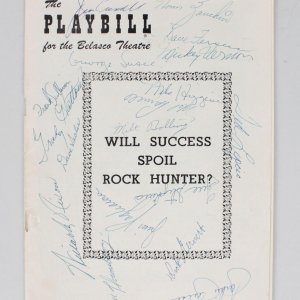 Boston Red Sox Pinkie Higgins, Frank Sullivan, Jackie Jensen & 15 Others Signed "PlayBill"