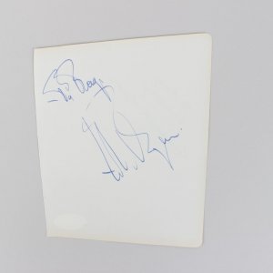 Yul Brynner & Susan Kohner Signed 5x6 Cut (JSA)