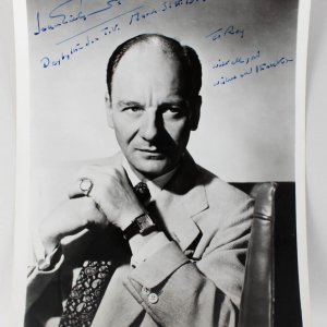 Actor - John Gielgud Signed & Inscribed 8x10 Photo (JSA)