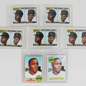 Houston Colt .45s - Reds - Joe Morgan Baseball Card Lot Incl. (5) 1965 Topps Rookies, 1968 & 1969