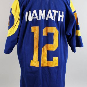 1977 Los Angeles Rams - Joe Namath Practice Training-Worn Jersey (Heavy Wear)