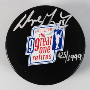 Edmonton Oilers - Wayne Gretzky Signed LE 425/1999 Hockey Puck - JSA