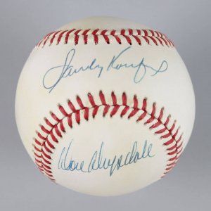 Brooklyn Dodgers - Sandy Koufax & Don Drysdale Signed ONL Baseball - JSA