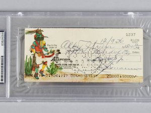 1976 Joseph Bonanno Signed Check to Attorney Hebert J. Kreiger- PSA Slab & JSA