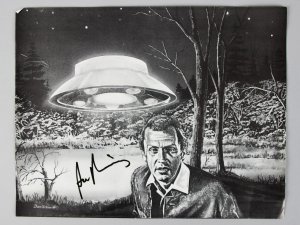 The Invaders - Roy Thinnes Signed 8x10 BW Photo - COA