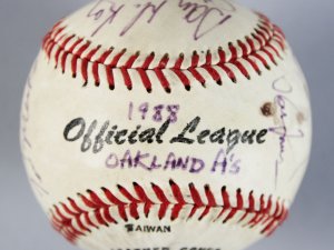 1988 Oakland A's Team Signed Baseball - 16 Sigs. - COA