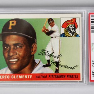 1955 Topps Pittsburgh Pirates - Roberto Clemente Baseball RC Card - PSA Graded VG-EX 4 (MC)