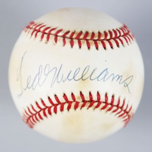 Boston Red Sox - Ted Williams Signed OAL Baseball - UDA