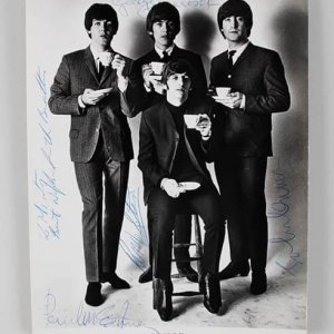 Beatles Signed 8x10, beatles signed photo