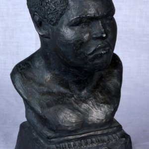 1979 Muhammad Ali Ceramic Bust by Billy Burns