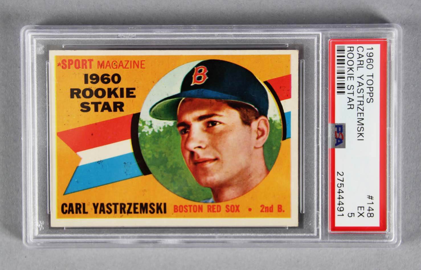 1960 Topps Carl Yastrzemski Graded Rookie Card PSA EX 5 - Memorabilia Expert