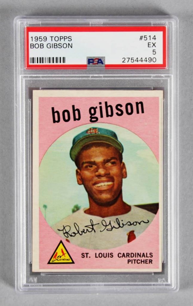 Bob Gibson Rookie Card 59 Topps PSA EX 5 Memorabilia Expert