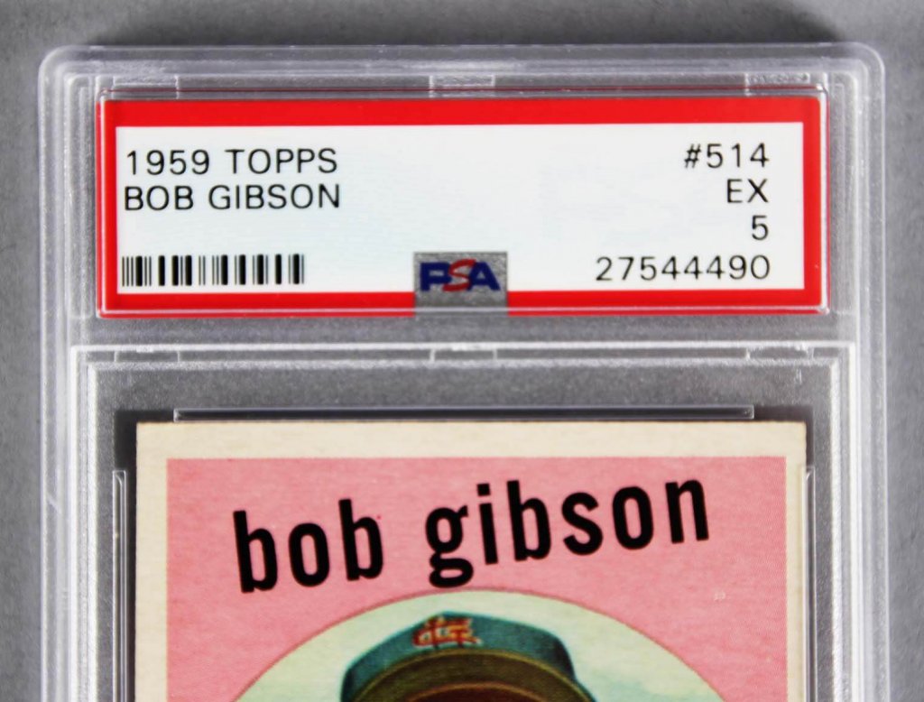 Bob Gibson Rookie Card 59 Topps PSA EX 5 Memorabilia Expert