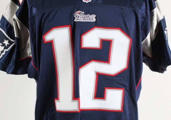 2001 Tom Brady New England Patriots Home Game Jersey (Mears A5