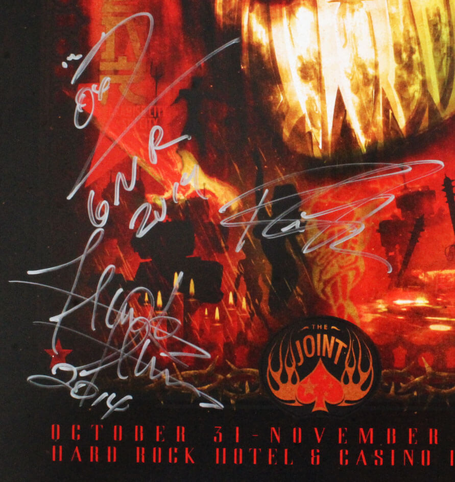 Guns N' Roses Signed Poster COA JSA Memorabilia Expert