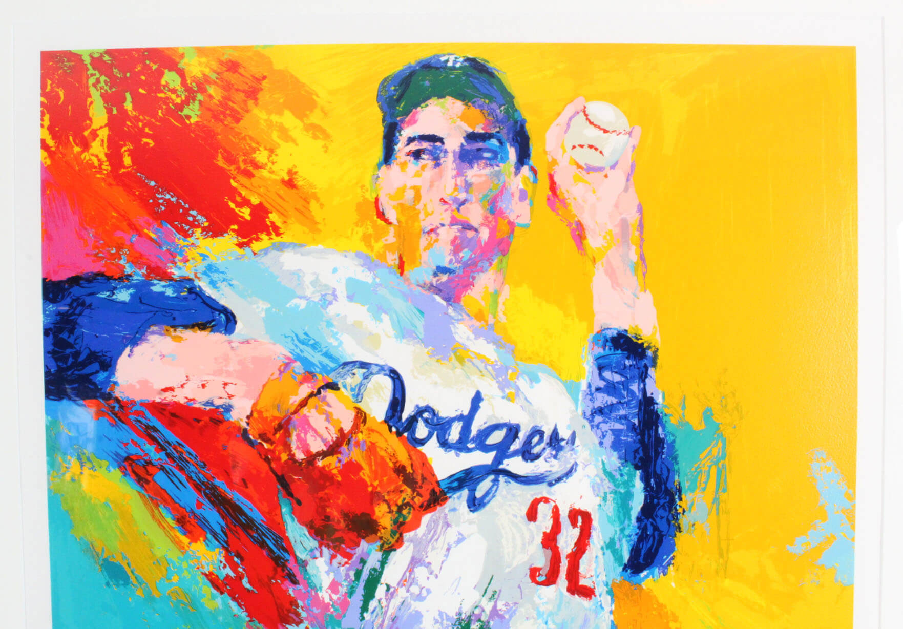 Sandy Koufax Signed Litho w/ LeRoy Neiman COA JSA