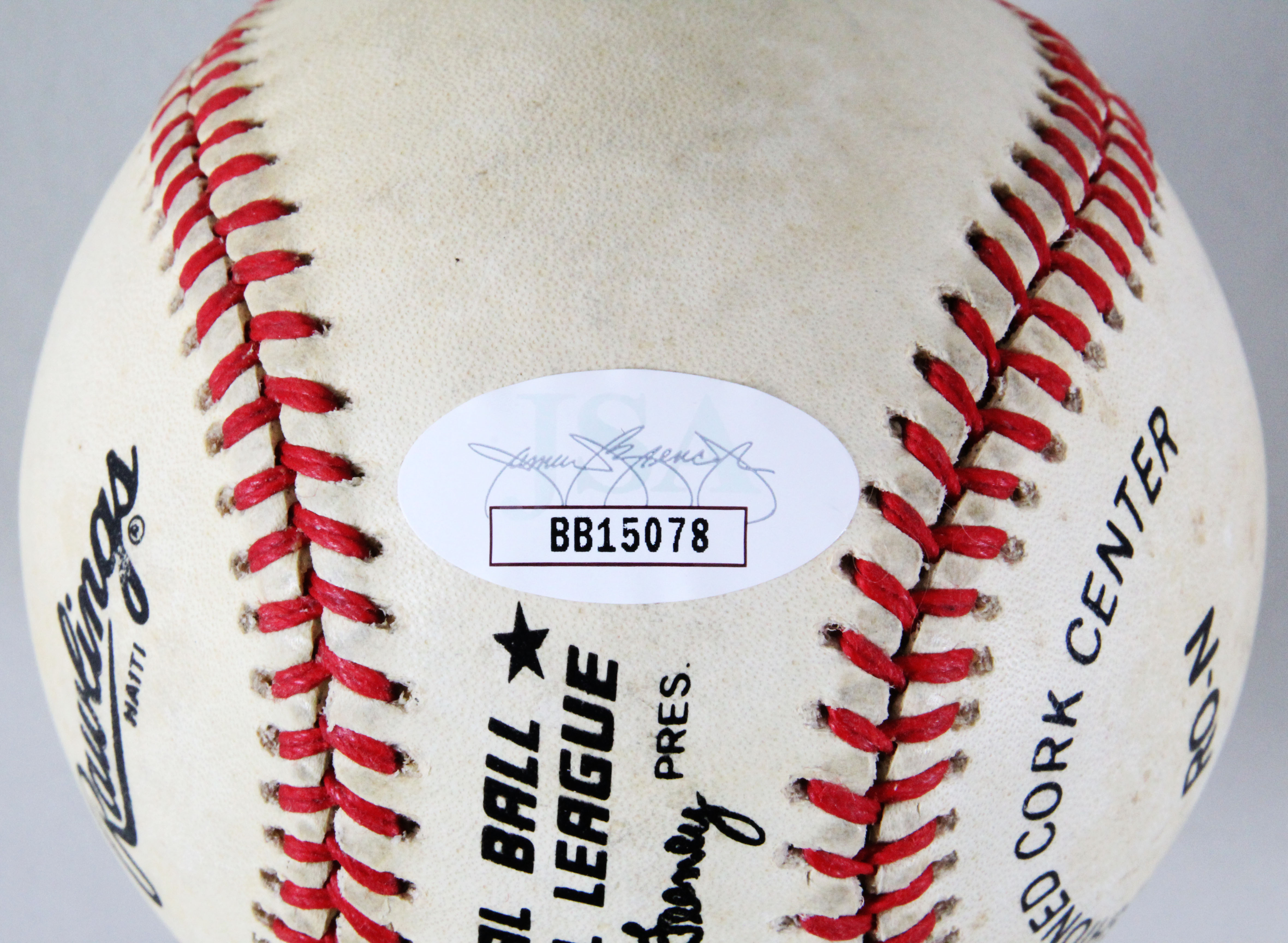 Edd Roush Signed Baseball Reds COA JSA (zq 123) Memorabilia Expert
