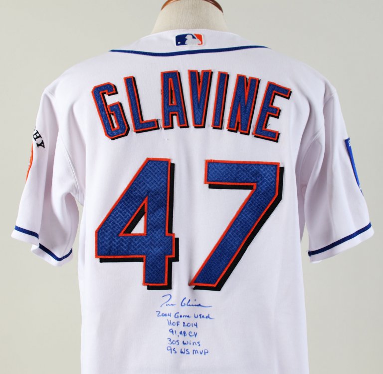 tom glavine autographed jersey