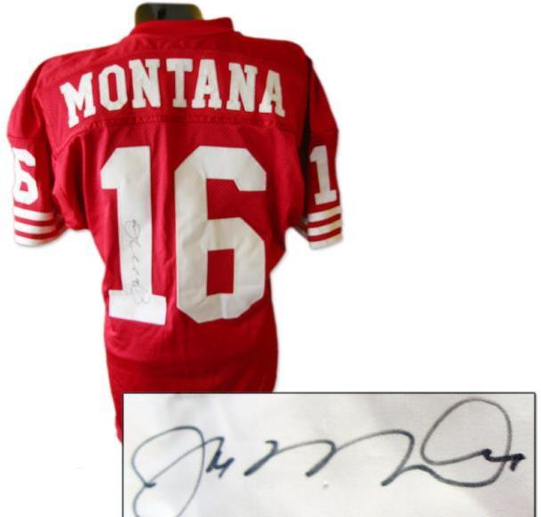 1991 Joe Montana Game Issued, Signed 49ers Jersey
