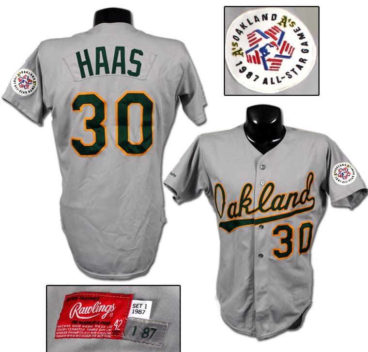 1987 Moose Haas Game-Worn A's Jersey