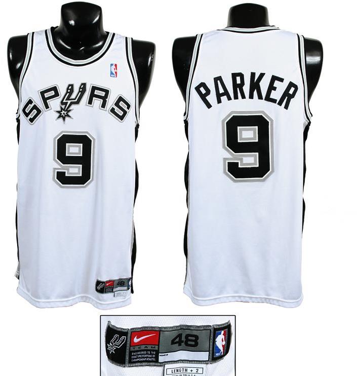 2003-04 Tony Parker Game-Worn Spurs Jersey