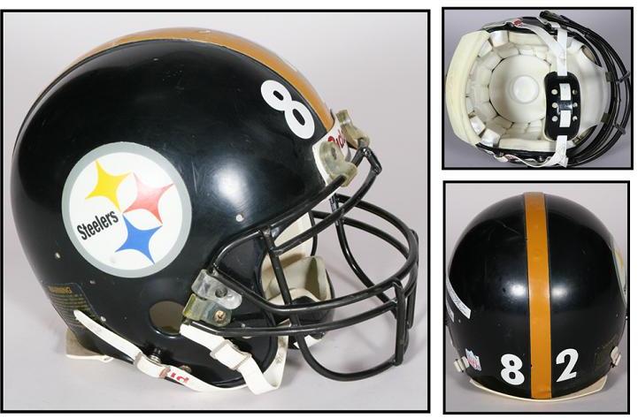 Steelers Game Worn Helmet 1995 Yancy Thigpen Game-Worn Steelers Helmet