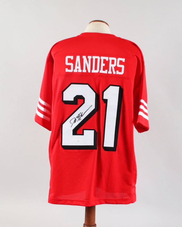 Deion Sanders Signed Jersey 49ers COA JSA Memorabilia Expert