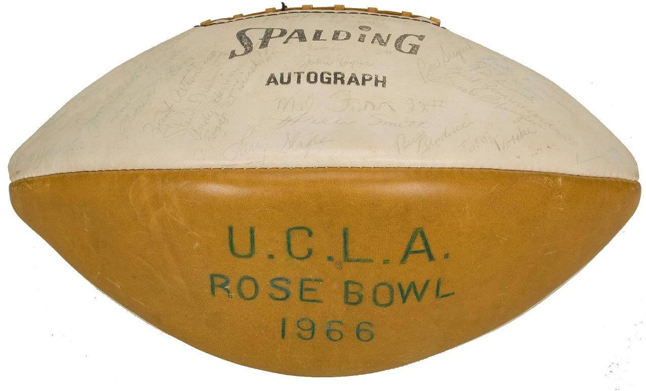 1966 Rose Bowl Team-Signed Football